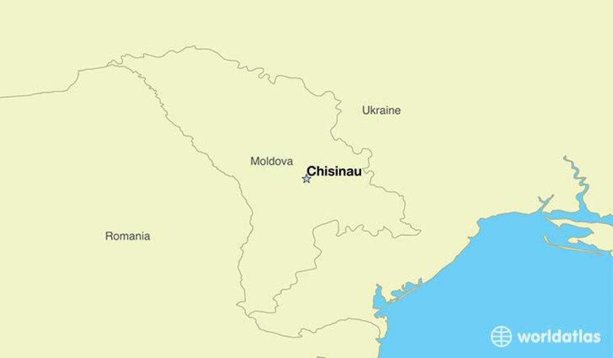 kaart van chisinau in Moldavië