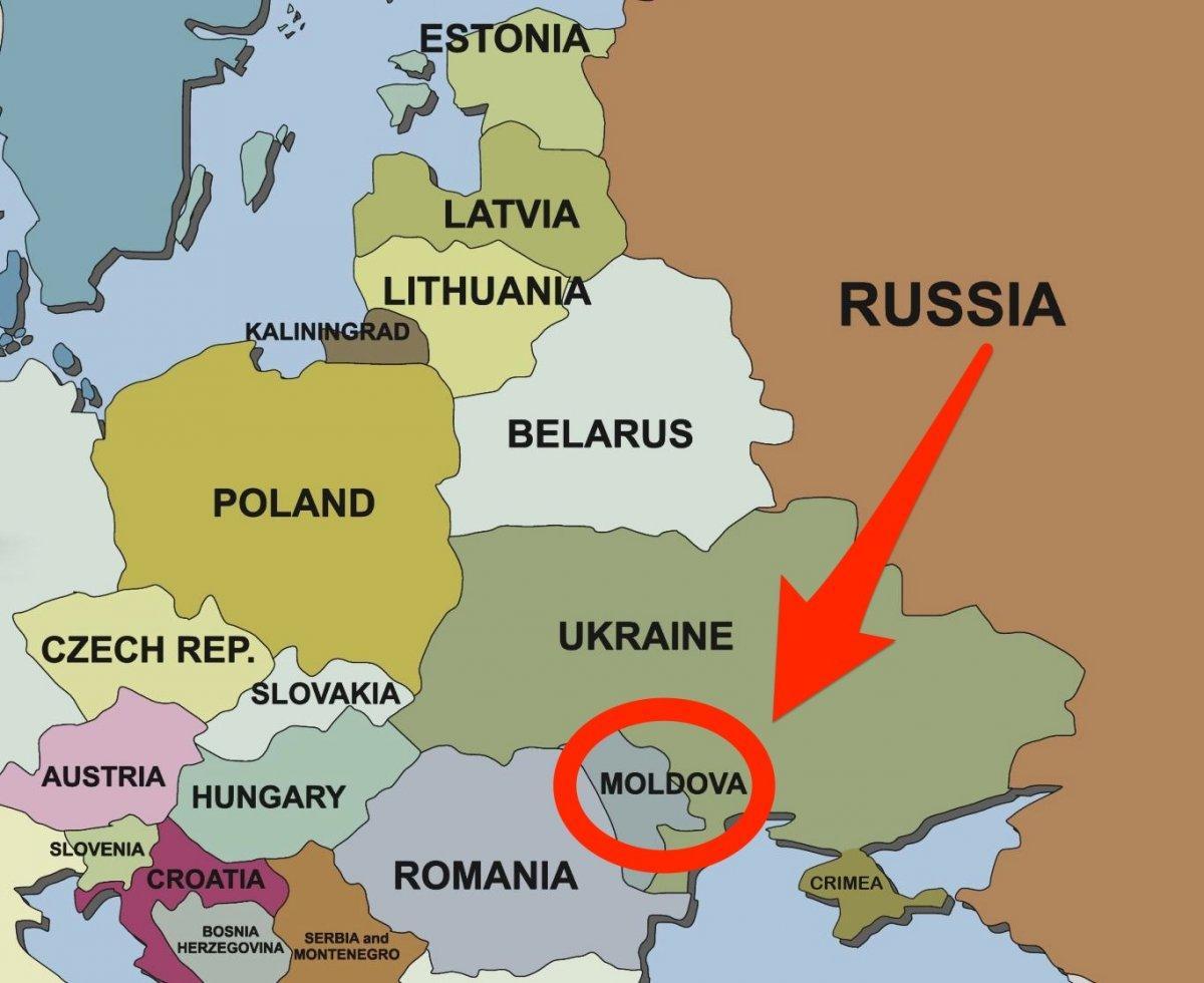 kaart van Moldavië