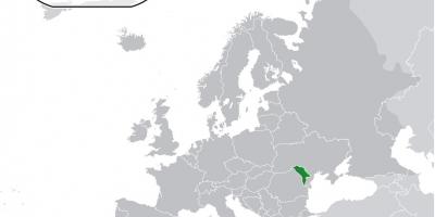 Moldavië locatie op de kaart van de wereld